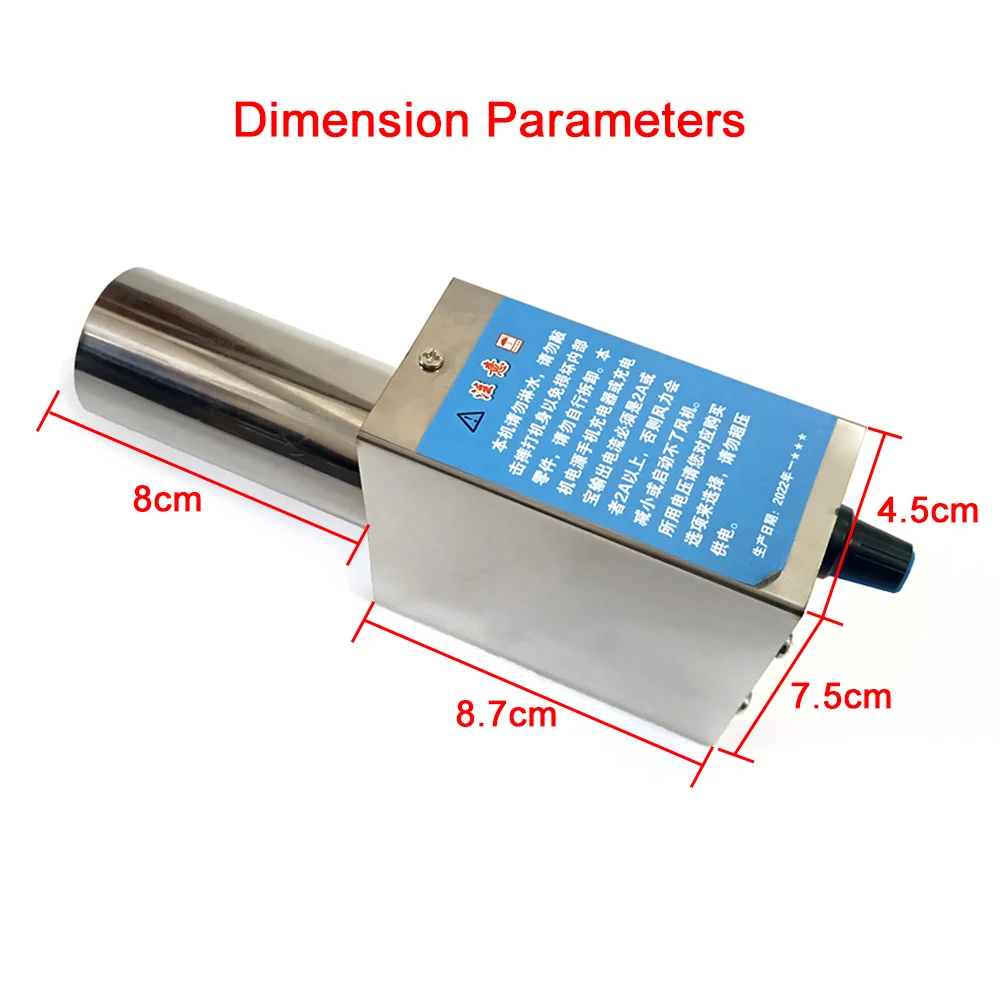 12V 2A High Wind Pressure Fan USB BBQ Air Blower Portable Barbecue Fan Air Blower Outdoor Wood Stove Waste Oil Stove Blower