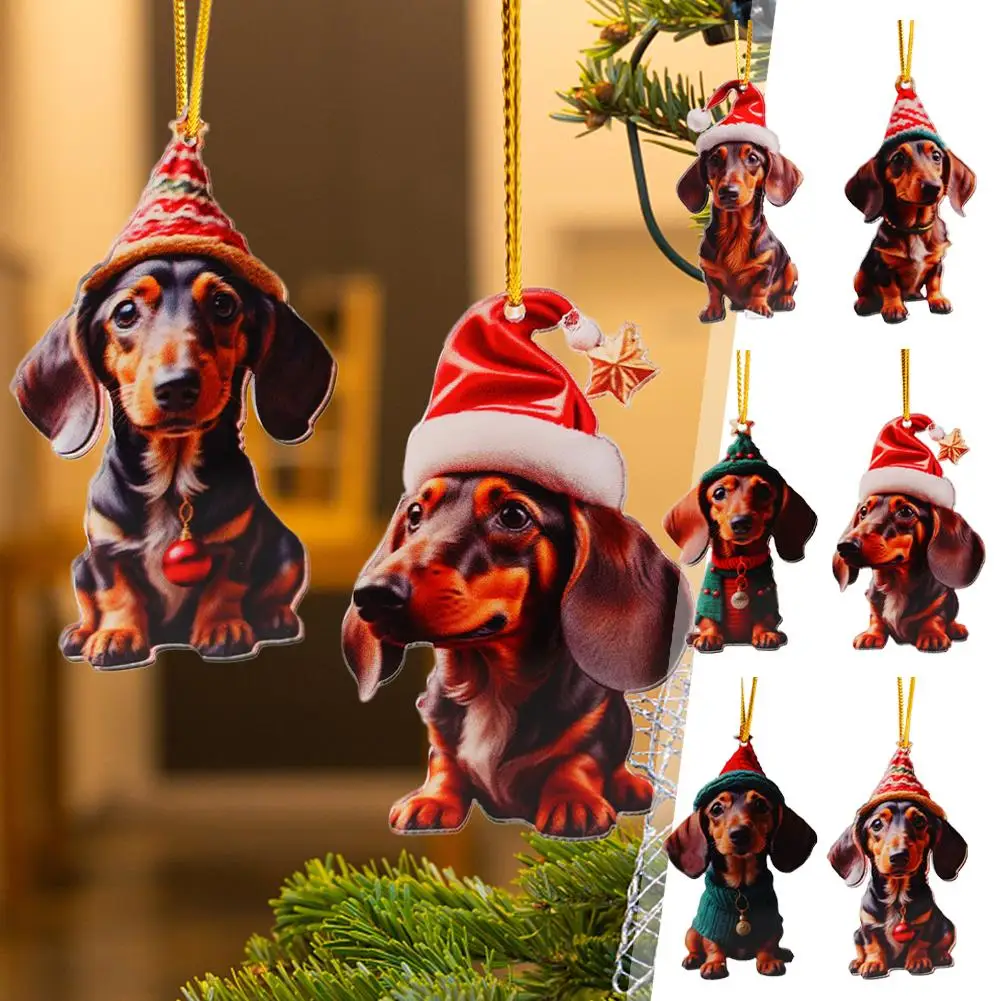 

Car Pendant Cute Dog Swing Auto Rearview Mirror Hanging Car Decor Ornaments Cartoon Styling Decoration Acrylic Supplies 2D K9H0