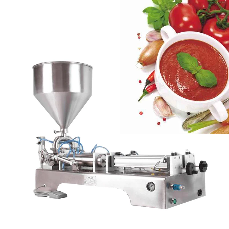 

1- 100ml Food Filling Machine Stainless Paste Dispensing Liquid Packing Equipment Sold Cream Machine