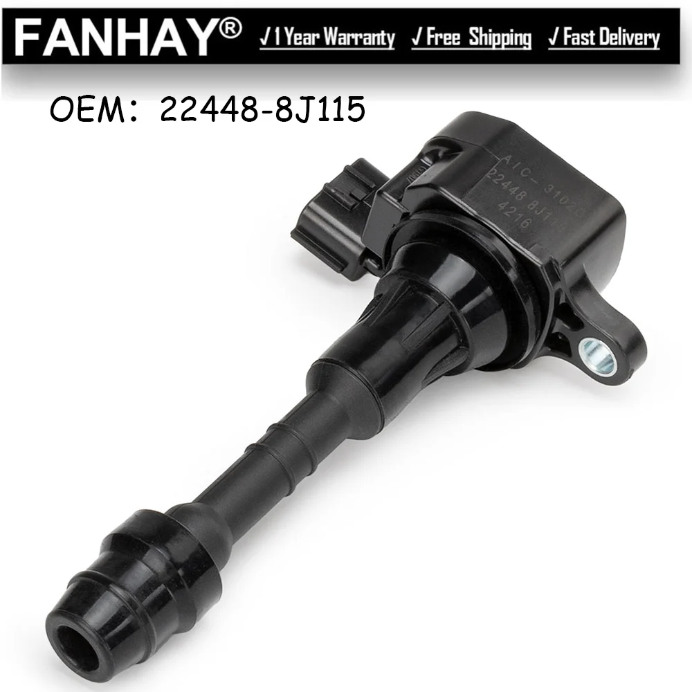 イグニッション コイル 22448-8J115 22448-8J11C 適用: 日産 アルティマ マキシマ ムラーノ エクステラ クエスト パスファインダー AL-FF-5674 AL | HELIOS エルグランド CBA-E51 イグニッションコイル 6本