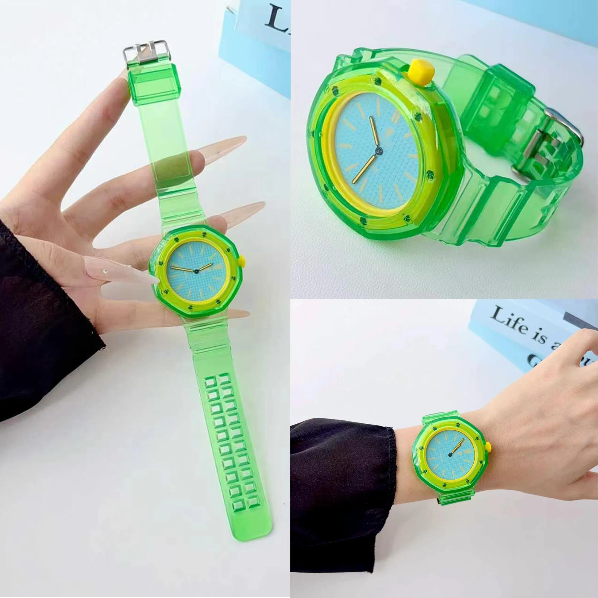 Clear Shockproof TPU Waterproof Watch Strap Bracelet - Premium Replacement Band