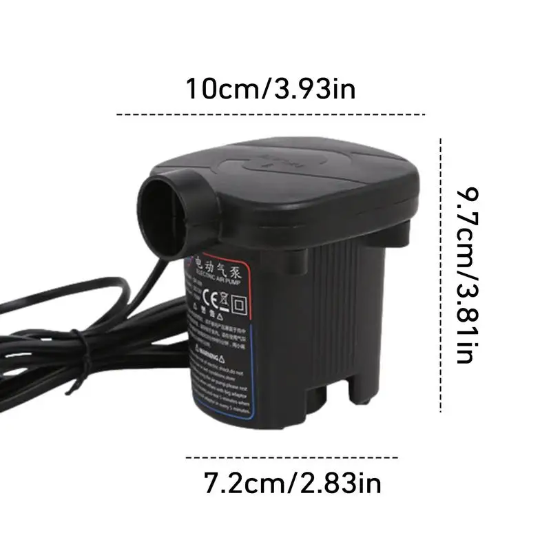 Air Pump Air Compressor Pump Air Compressor Inflatable Pump Electric Air Pump Fast Air Filling Inflator Blower 3 Nozzle Portable Inflatable Pump Compressor For Mattress Swimming Pool couch