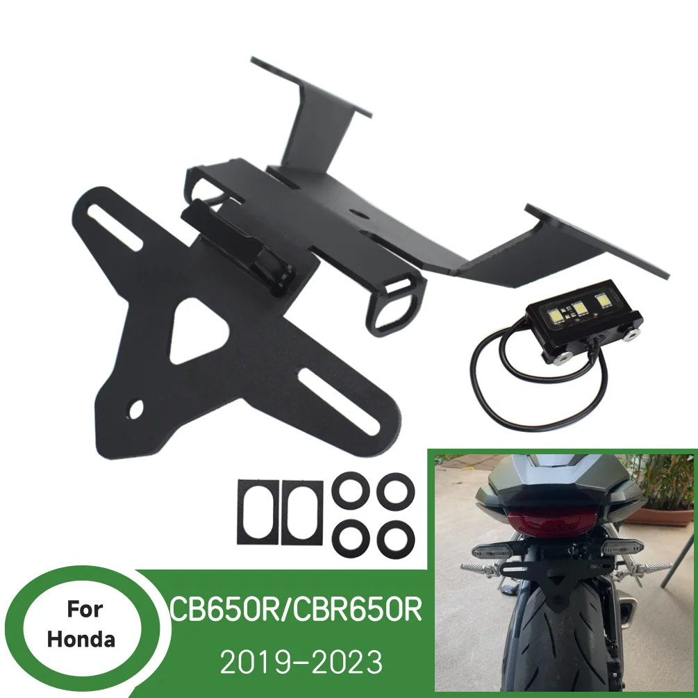CBR650R CB650R License Plate Holder For Honda CB CBR 650R-Motorcycle Rear Tail Tidy Fender Eliminator Kit Bracket