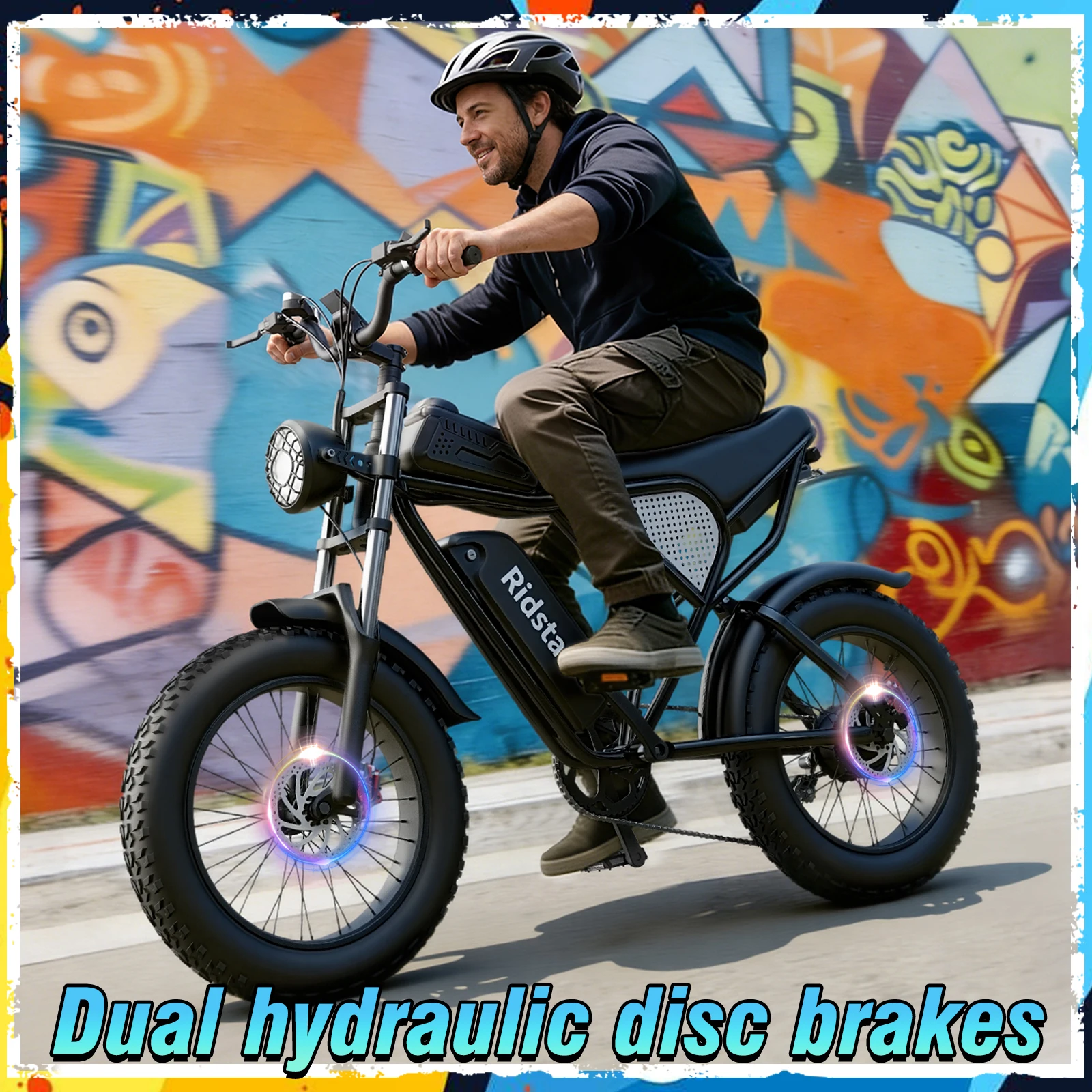 Ridstar Q30 Electric Bike for Adults 2000W 33MPH 48V 20AH 20x4 5