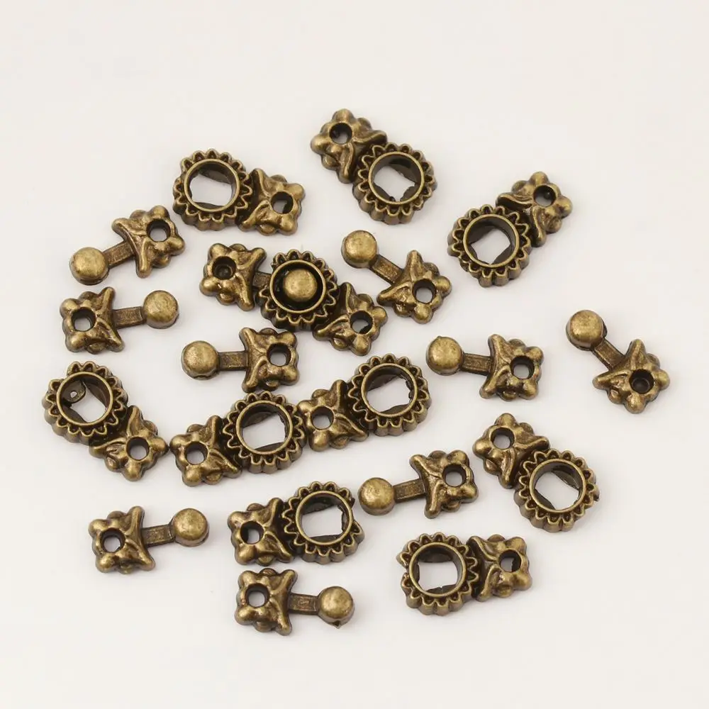 10Sets High Quality Buttons Mini Ultra-small Shoes Buckles Metal Belt Buckle  Bags Clothes DIY Dress Decor