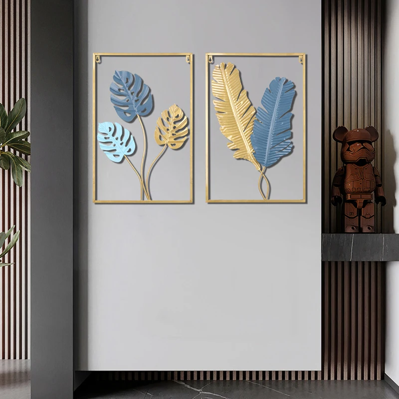 Color Metal Crafts Wall Hanging Korean Indoor Home Living Room Bedroom Decorations European Modern Ornaments Art Aesthetic Decor