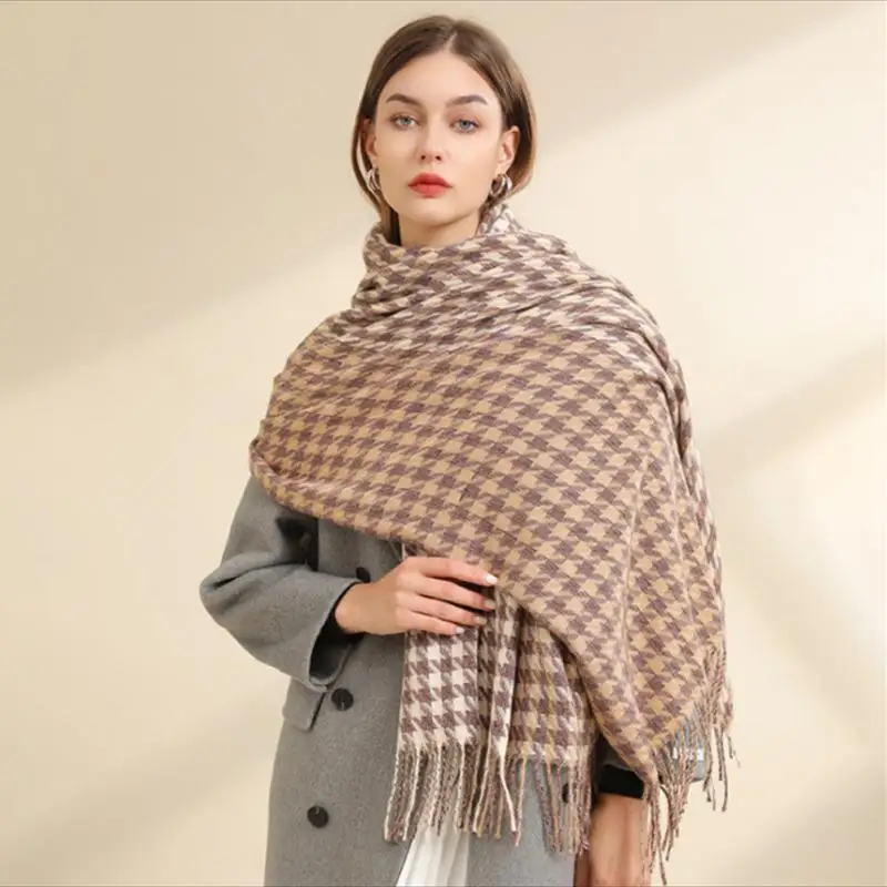 Cashmere Winter Scarf Cashmere Tassel Shawl Scarf Winter Women