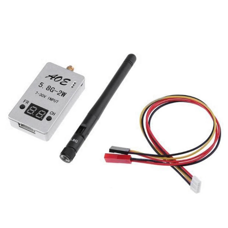 

TS933 2W 5.8G FPV VTX 2000Mw 48CH 5V 7-30V Input Case FPV Transmitter For FPV Drone RC Model