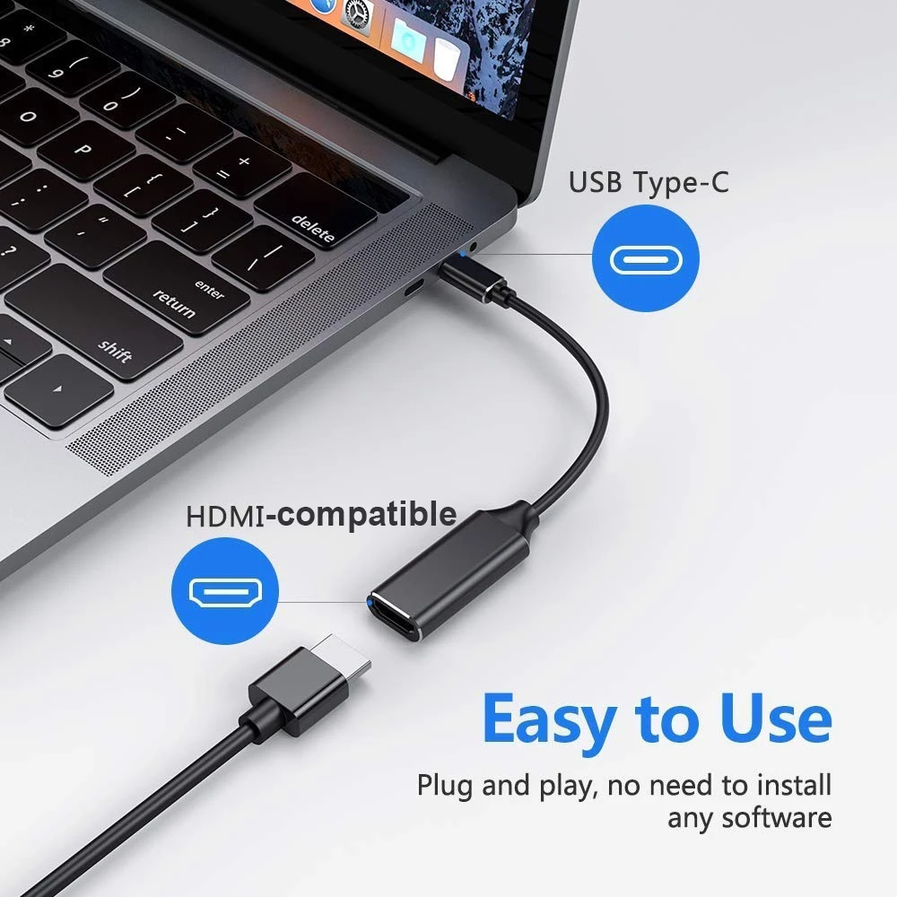 USB C HDMI  ȯ, HDMI ȣȯ ̺ , HD-MI ȯ, ƺϿ 4K USB 3.1 HDTV