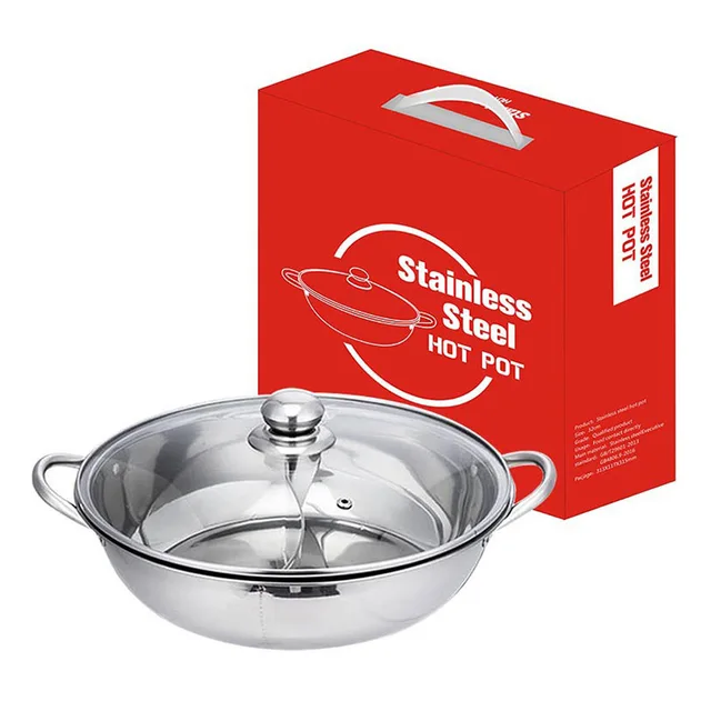 Háztartási Indukciós Tűzhely Dupla Fül Tiszta Leves Fűszeres Forró Edény Megvastagodott És Nagy Kapacitás - Image 6