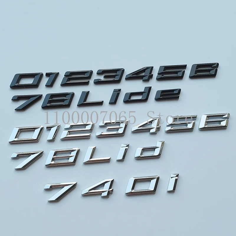 DIYNewFontNumbersLetters012345678LideTopABSEmblemforBMW