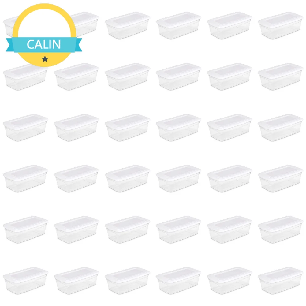 

Sterilite 6 Qt. Пластиковый ящик для хранения, белый, набор из 36 шт.