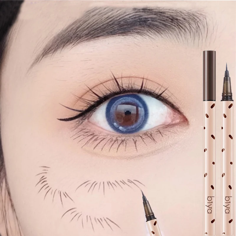 

Waterproof Quick Dry Eyeliner Liquid Sweatproof Anti-oil Smudge-Proof Long-lasting Black Eyeliner Pencil Eyes Beauty Makeup Tool
