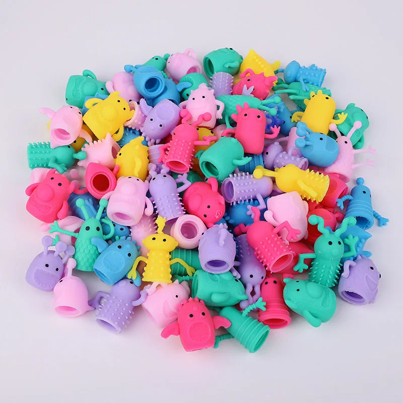 10–30 Stück süße Monsterpuppen, Fingerspielzeug, weiches Gummi, dehnbar, Zappelspielzeug, Kindergeburtstag, Gastgeschenke, Pinata-Füller, Weihnachtsgeschenk – Detail 6
