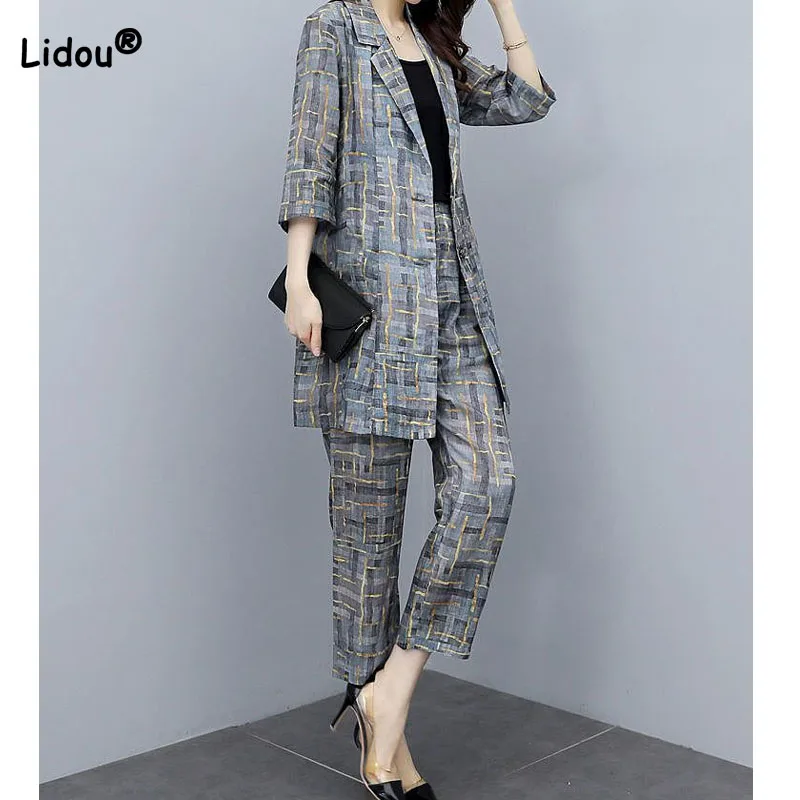 ZANZEA Survêtements Tenues Femmes Chemisier Et Pantalon Décontracté