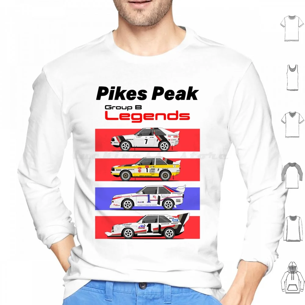 Pikes Group B Legends Felpe Con Cappuccio Manica Lunga Pikes Group Rally Racing Clouds Dirt Gran Turismo Rallycross Wrc Sport Legend