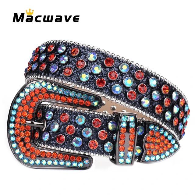 Men Western Belts Rhinestones, Studded Belts Mens