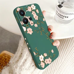 Elegant Floral Flower Soft Cover - Stylish Protective Case - Y02S (Dark - Green - 287)