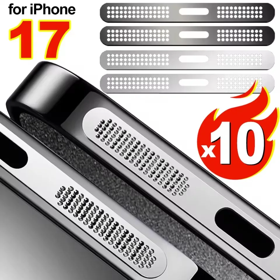 2/10PCS Metal Speaker Dust Sticker for IPhone 17 Pro Max Air 17PM 17Pro Speaker Protective Cover Mesh Dustproof Net For iPhone17