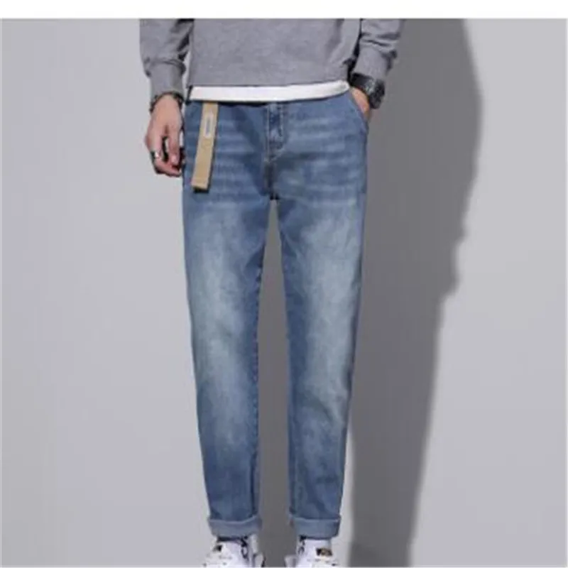2024 New Winter Autumn Mens Cotton Casual Jeans for Men High Quality Male Pants