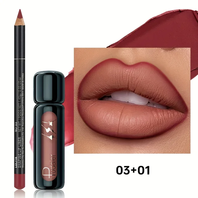 Matte Lipstick and Waterproof Lip Mud Set – Long-Lasting Lip Care