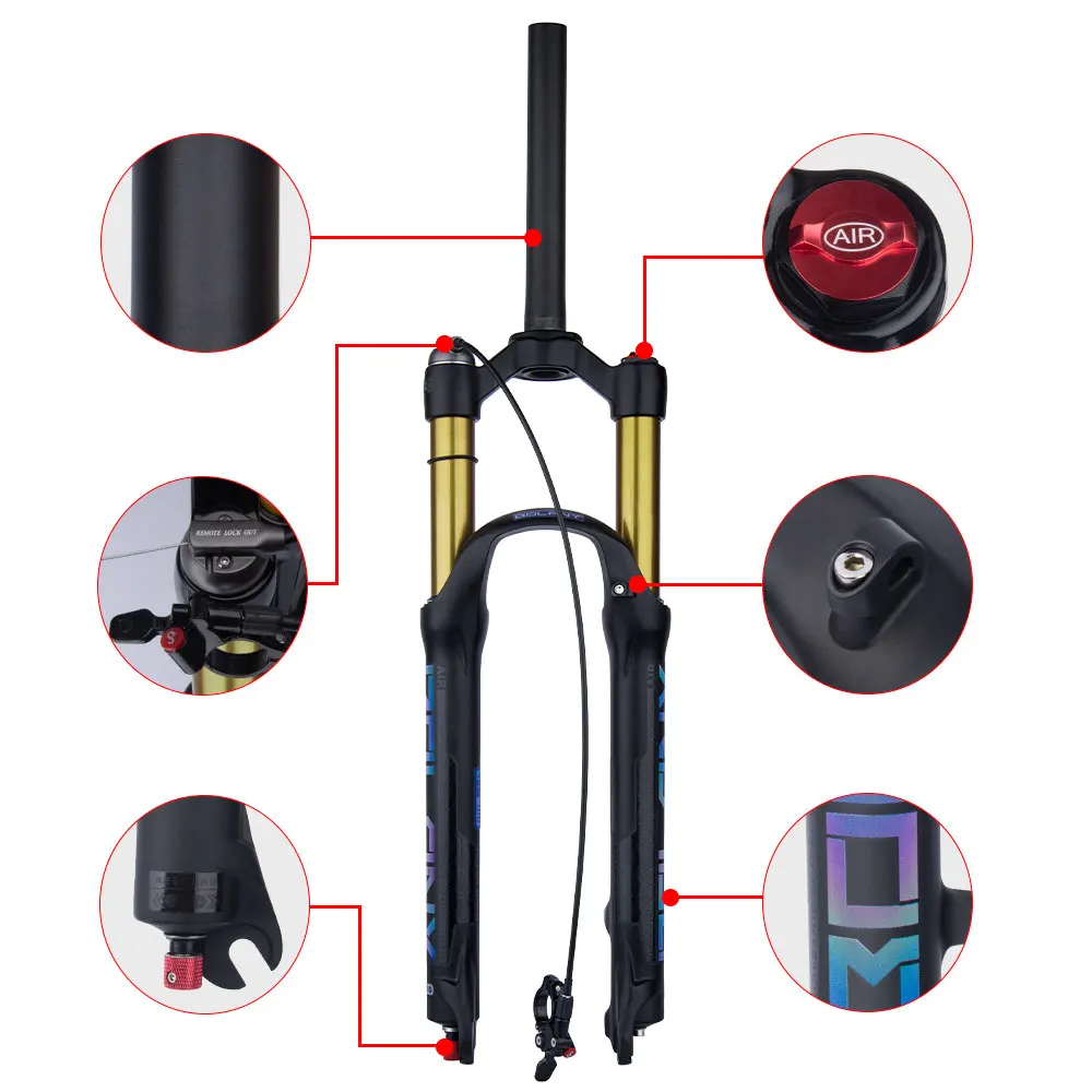 Bolany Bicycle Air Fork Rebound Adjustment MTB Suspension