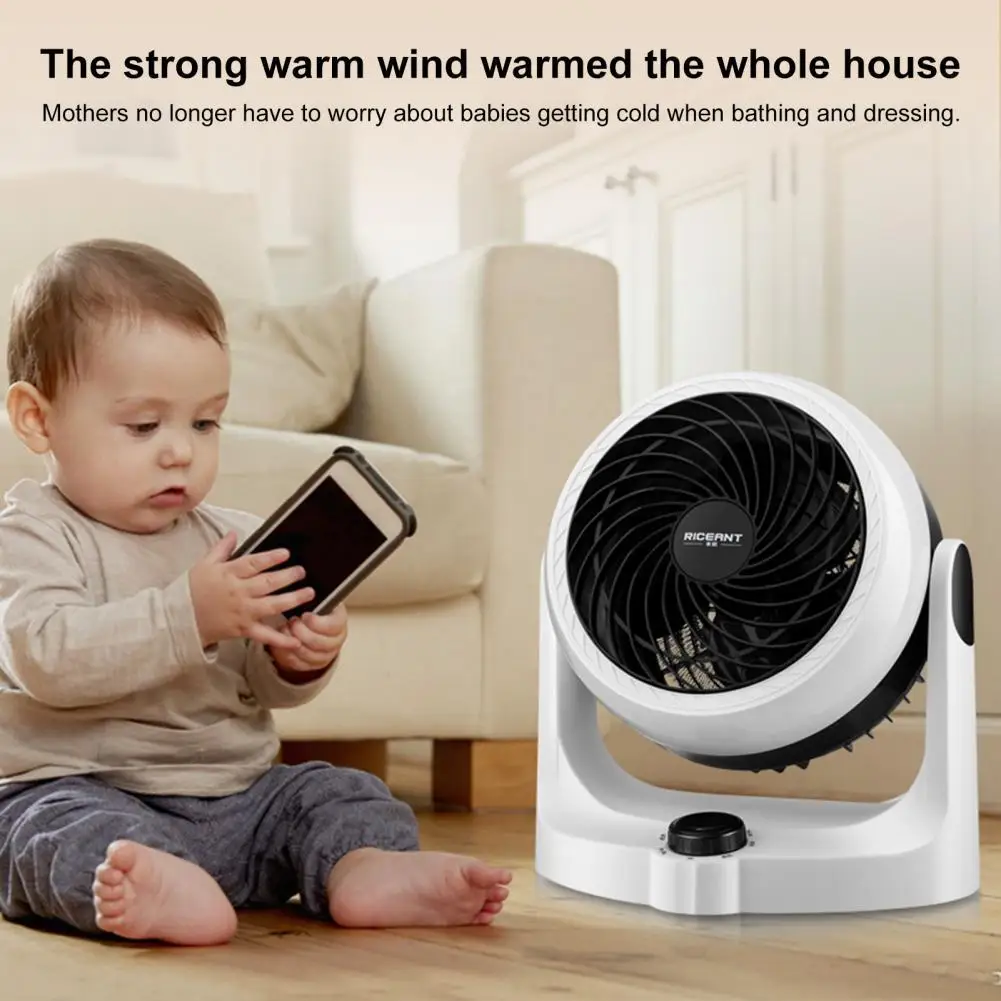 2-in-1 Heater & Fan Combo - 1500W Portable Space Heater With Remote Control & Oscillation