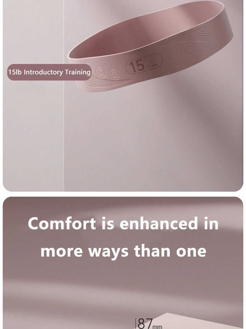 Yoga Resistance Band Silicone Elastic Band Resistance Circle Fitness Squat Strength Training Peach Buttocks Hip Curling