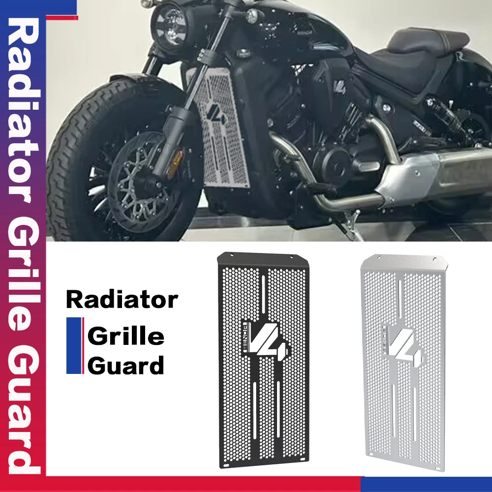 

BD500 2 Parts For BENDA V4 BD500-2 2023 2024 Radiator Grille Aluminium Guard Cover Protector Motorcycle Water Tank Protection