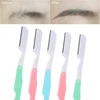 1pcs Random Color Eyebrow Trimmer Foldable Facial Hair Remover Razor Shaver Women Makeup Eye Brow Shaper Blades Beauty Tools 1