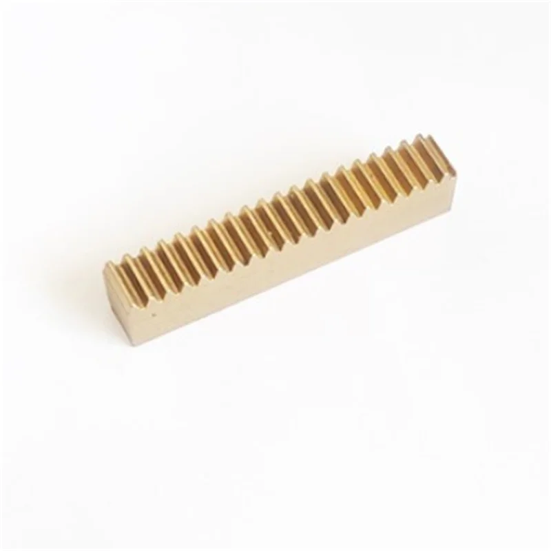 1pc 0,5 modul 0,5 M breite 5mm messing rack getriebe rack übertragung länge 50 100 150 200 250 300mm – Detail 3