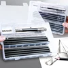 27/38/47pcs Drawing Pencils Sketch Box Set Sketching Kit Pro Art Sketch Supplies Charcoals Kneaded Eraser Extender Pencil Case 3