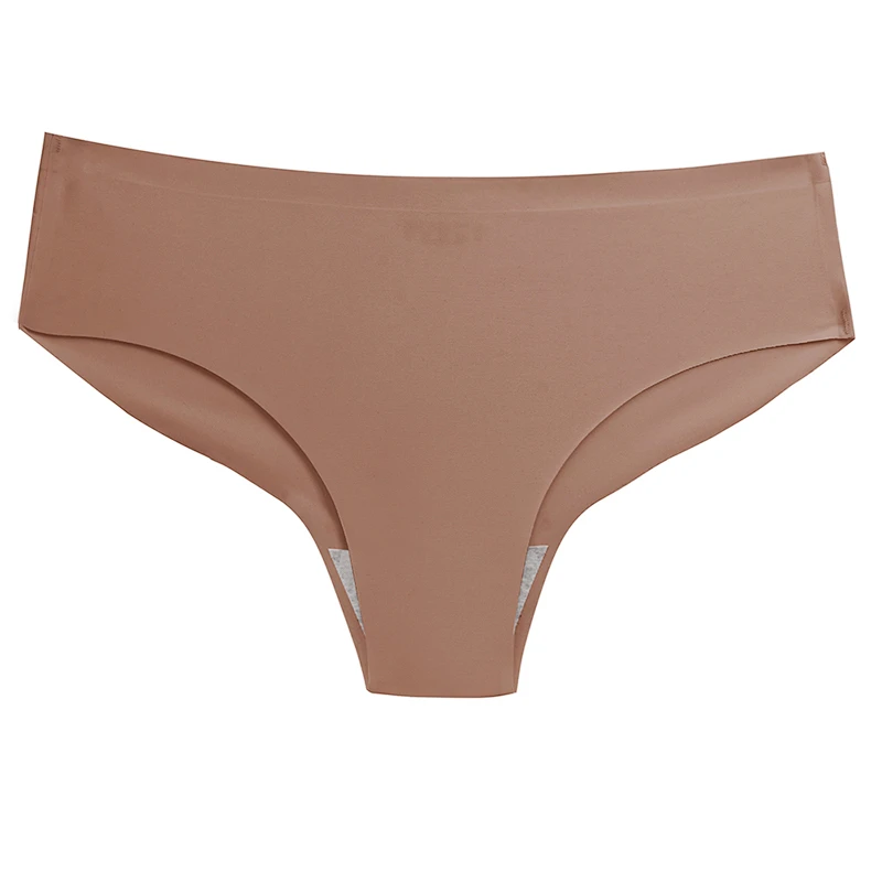 Luxurious Seamless Silk Satin Women's Briefs - Soft Lingerie Panty in XXL