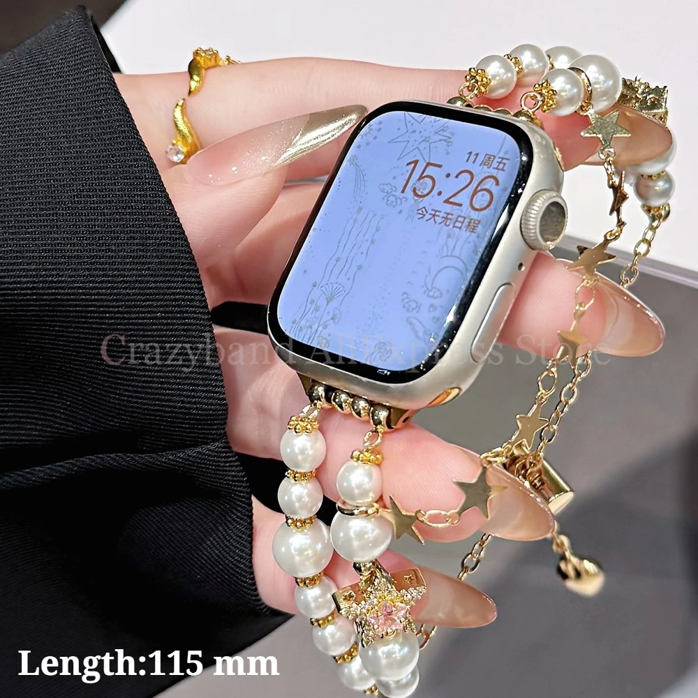 Elegant Pearl Jewelry Strap - Women's Luxury Bracelet Band
