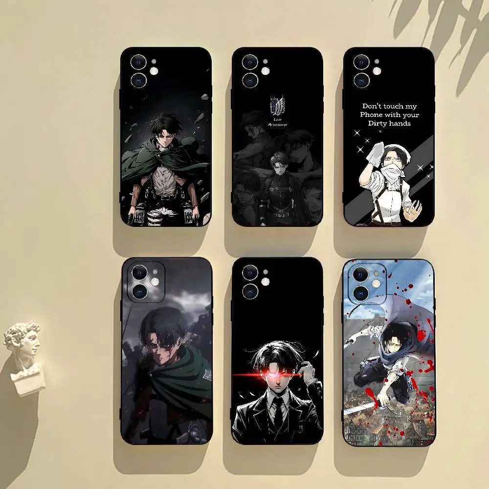 Levi Ackerman Attack On Titan Black Phone Case