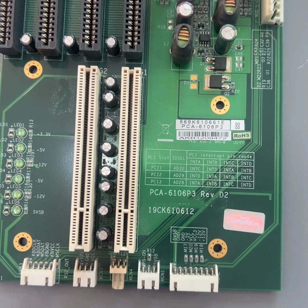 PCA-6106P3 Rev.D2 산업용 제어 보드 PCA-6106
