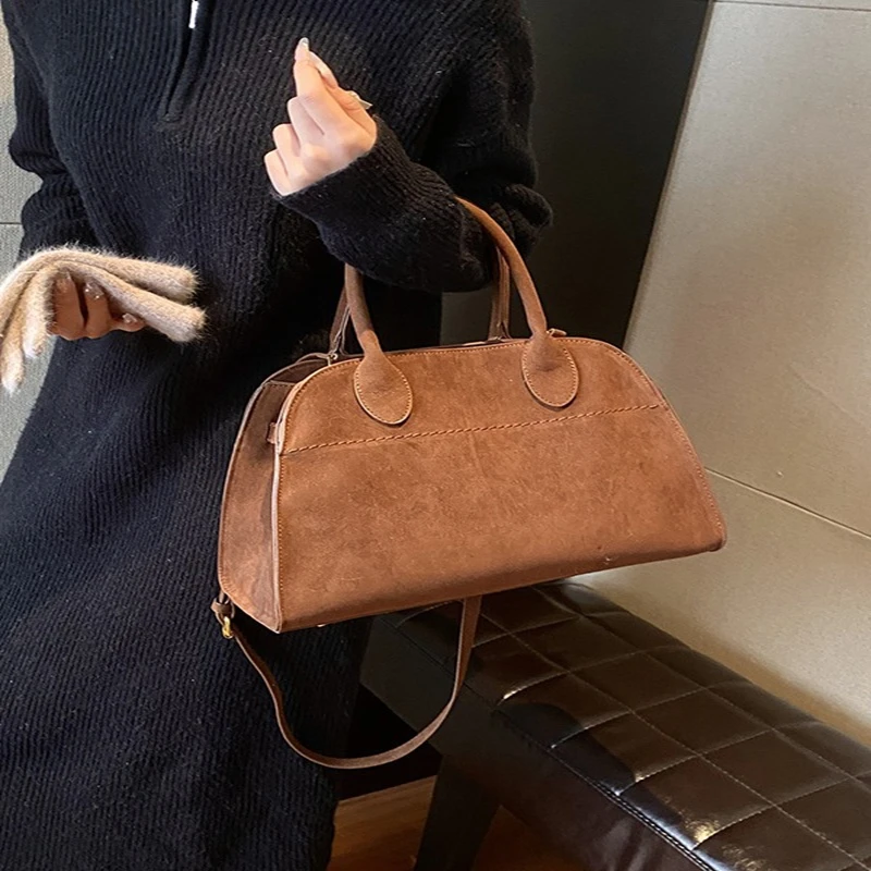 Women's Autumn Velvet Tote Bag Large Capacity