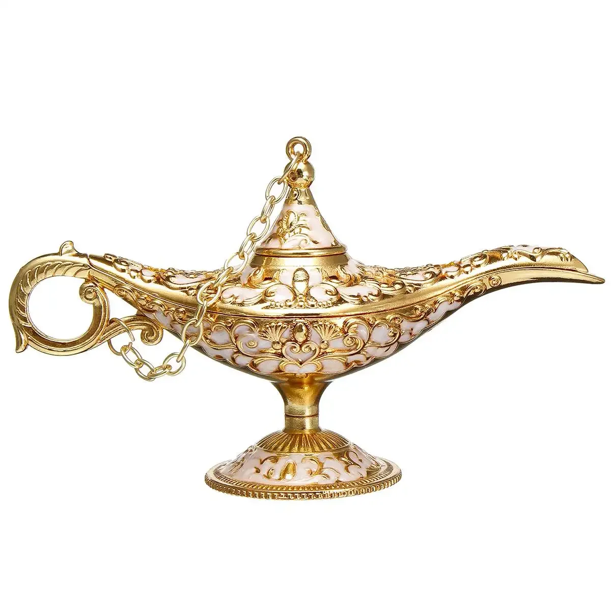 Lampada Aladdin Tradizionale Scava Fuori Fiaba Magica Aladdin Wishing Lamp Teiera Accessori Per La Decorazione Della Casa Retrò
