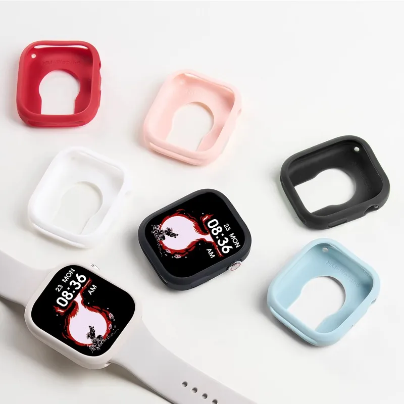 Silicone Protective Case Bumper for Smart Watches - Enhanced Durability and Style