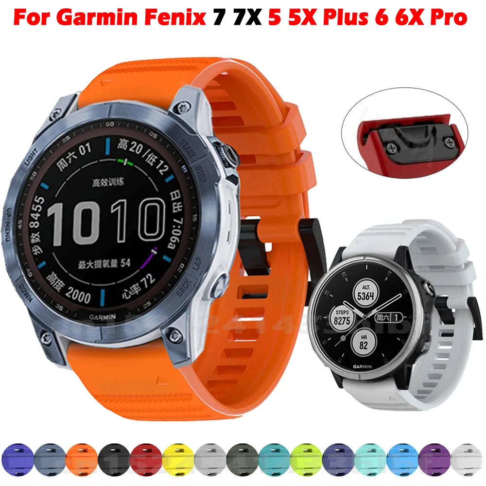 Correas de silicona para reloj inteligente Garmin Fenix, pulsera