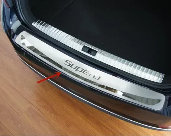 

Ультратонкая защита порога багажника из нержавеющей стали для Skoda Superb 2012-2022, защита от царапин, автомобильные аксессуары