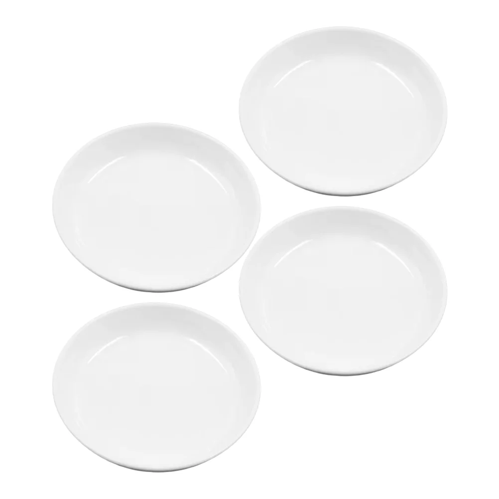 

4 Pcs Fountain Pen Plate Pigment Trays Chinese Calligraphy Accessories Bowls Plates Plastic Child