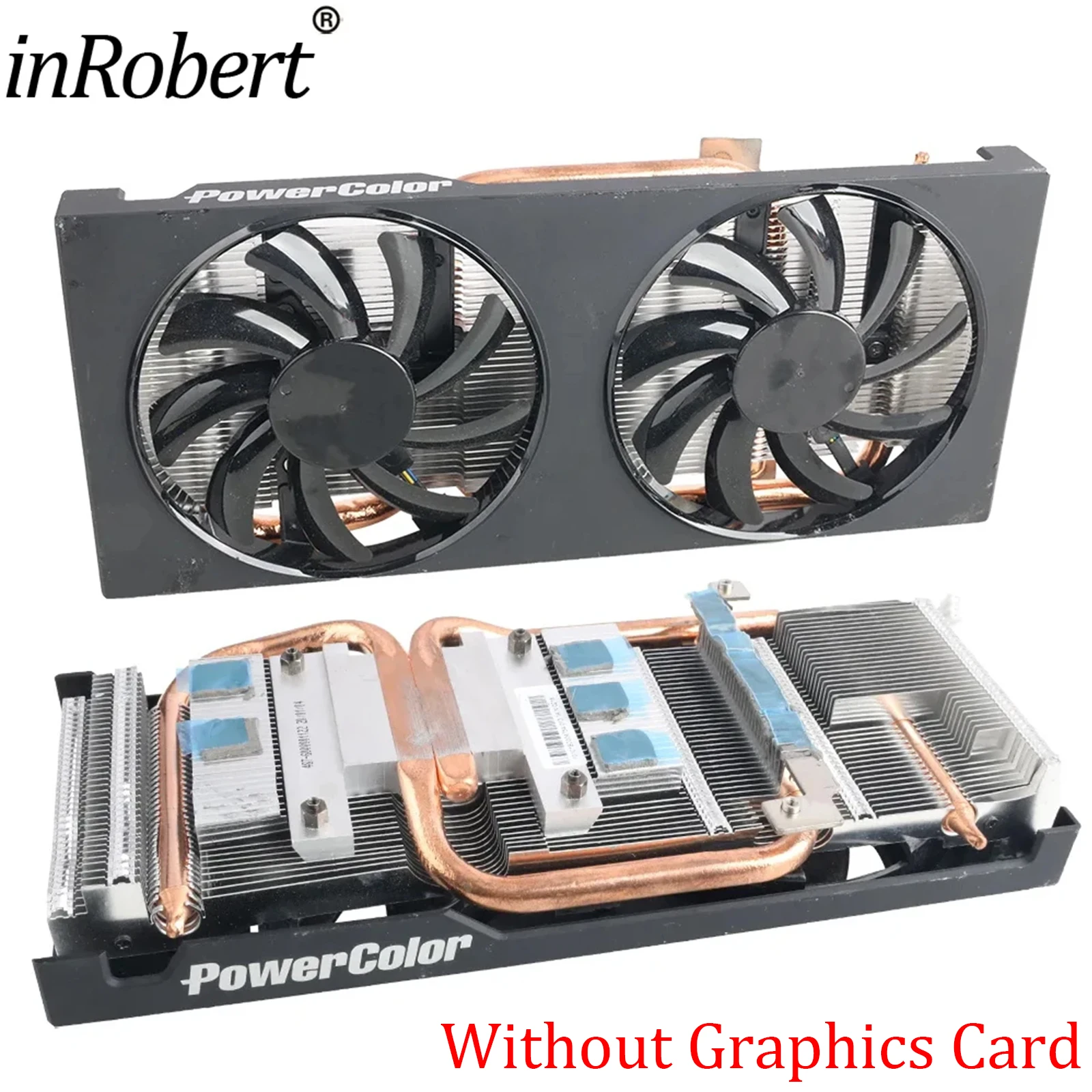 Dissipador de Placa Gráfica de Vídeo Substituição Gpu Powercolor rx 5500xt 5700xt 6600 6600xt 6700 6700xt T129215bu 85 Milímetros