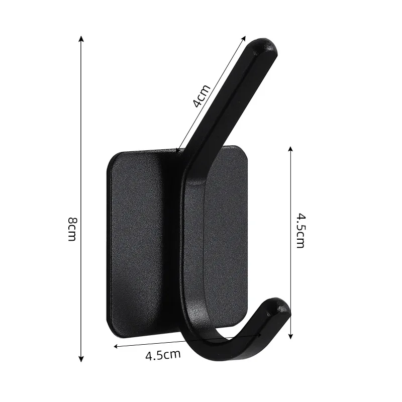 Multipurpose Adhesive Wall Hook Organizer for Home and Bathroom Use