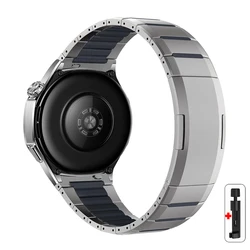 Premium Steel Watch Strap with Silicone Band - Elegant and Versatile Bracelet in 46mm Size - 22mm ( Titanium grey)