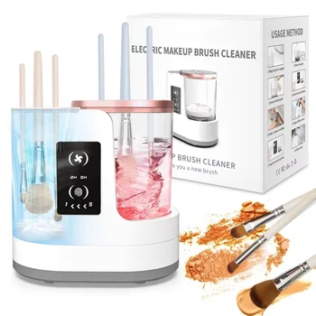 Electric Makeup Brush Cleaning Machine Beauty Tool Accessories USB Charging Makeup Brush Cleaning And Dryer Ladies' Holiday Gift