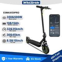 Trottinette électrique Wildstride, moteur puissant 350W/500W, 30 & 45 km d'autonomie, batterie 15Ah, pneus de 10 pouces, vitesse 35 km/h, pliable, application intelligente, trottinette électrique pour adultes E5max 1