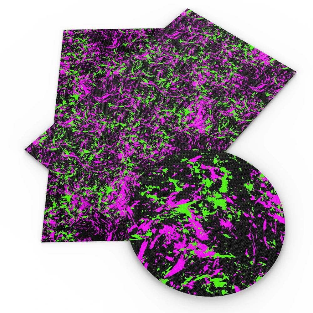 Tie Dye Theme Faux Leather Sheets for DIY Earrings Hair Bows Garments