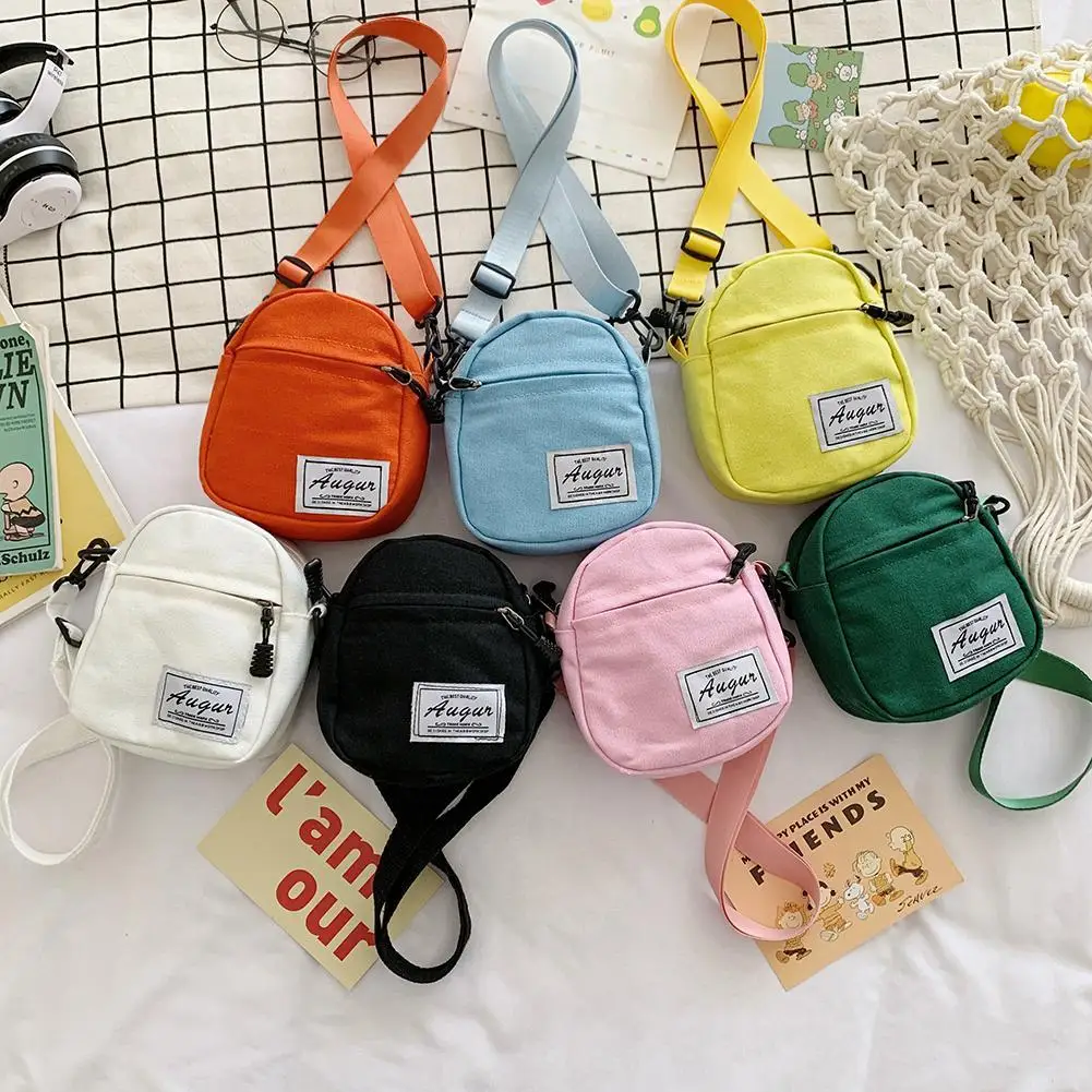 Fashion Canvas Bag Patchwork Crossbody Shoulder Women Mini Wallet Phone Bags Fashion Cell Phone Messenger Shoulder Bag