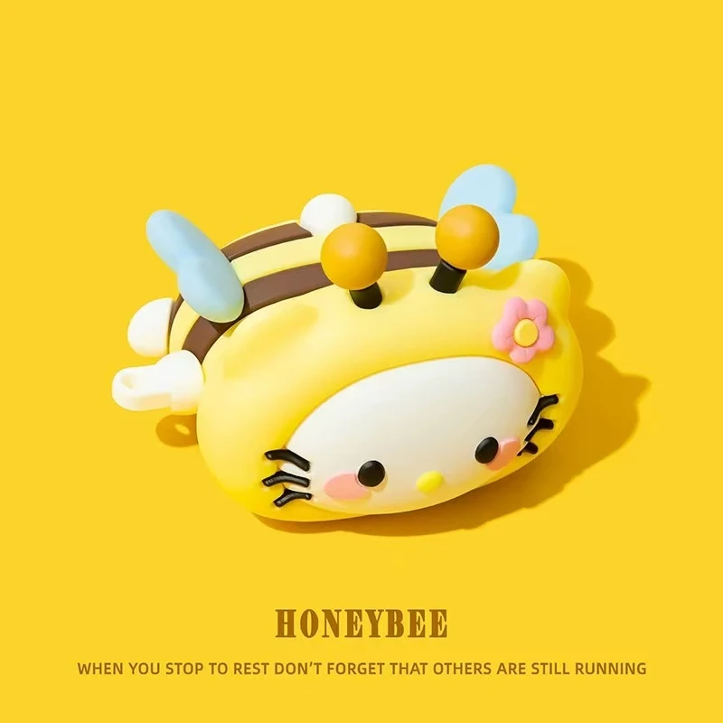 3D Sanrio Hello Kitty Cartoon Kopfhörerhülle für AirPods 4 Niedliche Hüllen für AirPods Pro 3 Pro2 Ladehülle für AirPods 4 3 2 1 – Detail 3